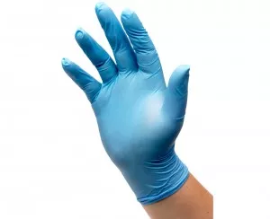 Blue Vinyl Food Safe Gloves - Discount Coffee Beans